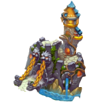 Altes Schloss, befindet sich im 14. Gebiet Golem aus Granit